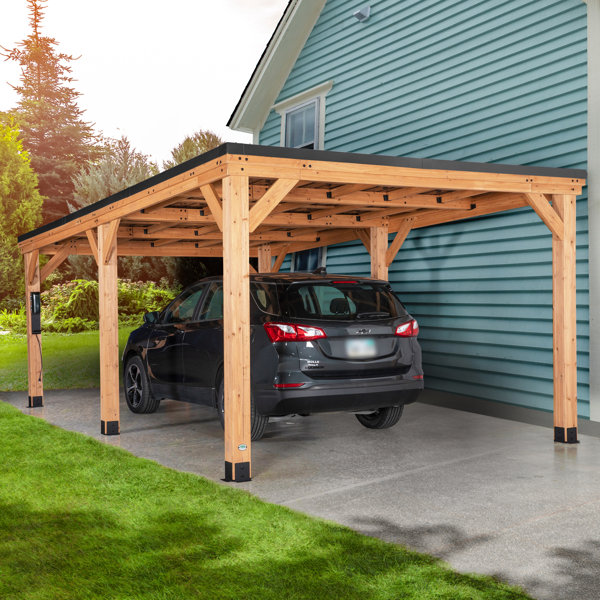 Backyard Discovery 20' X 12' Kingsport Carport Gazebo & Reviews Wayfair